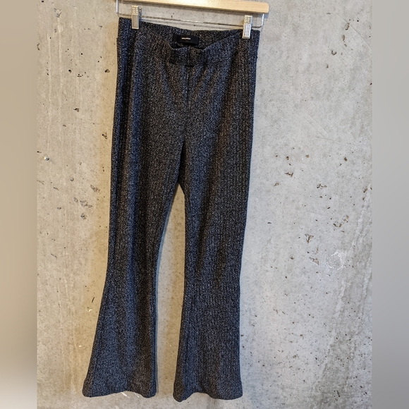 Vero Moda Grey Rib Flare Pants Size S - Picture 4 of 6